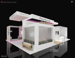 40x50 Île booth design by Pro-X Exhibits
